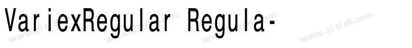 VariexRegular Regula字体转换